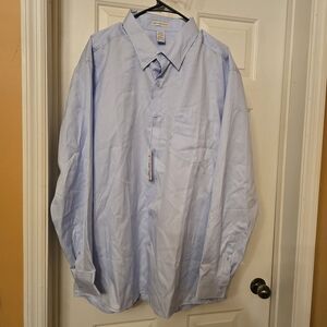 Classic Blue Striped Men's Dress Shirt